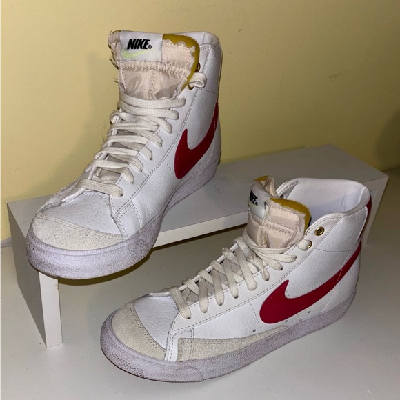 Nike Blazer Mid 77 Vintage World Tour Sneakers White Pink Magenta Women’s 8.5 - Picture 5 of 14